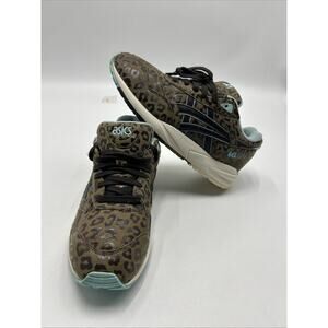 ASICS GEL SAGA Leopard shoes sneakers Men’s Size 6.5 Brown